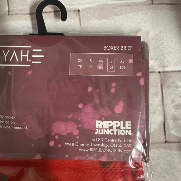 Aaliyah Princess of R&B Boxer Briefs Red Polka Dot Mens‎ Size L - Picture 5 of 5